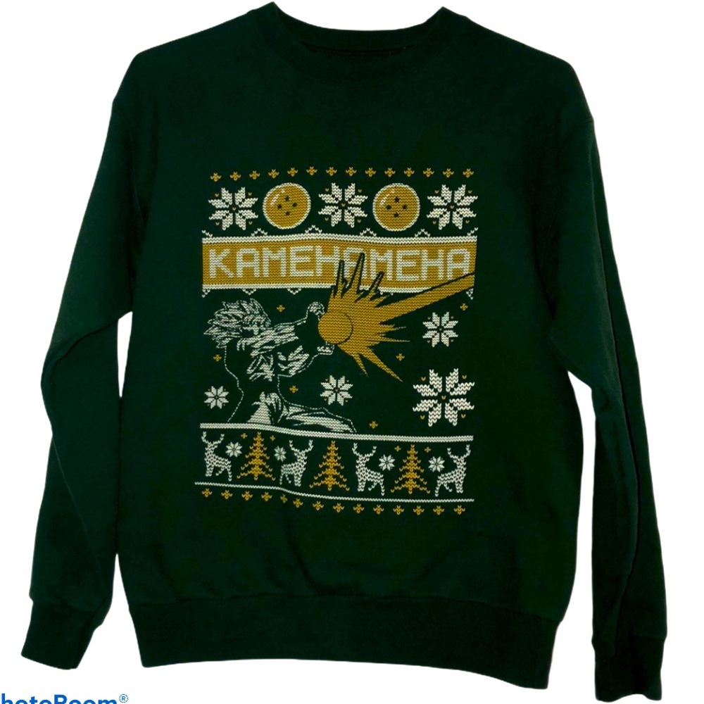 DBZ Kamehameha Ugly Christmas Sweater